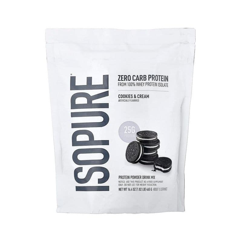 Isopure Zero Carb Protein Powder 1.02 lb (465 g) - Isopure 465g whey protein