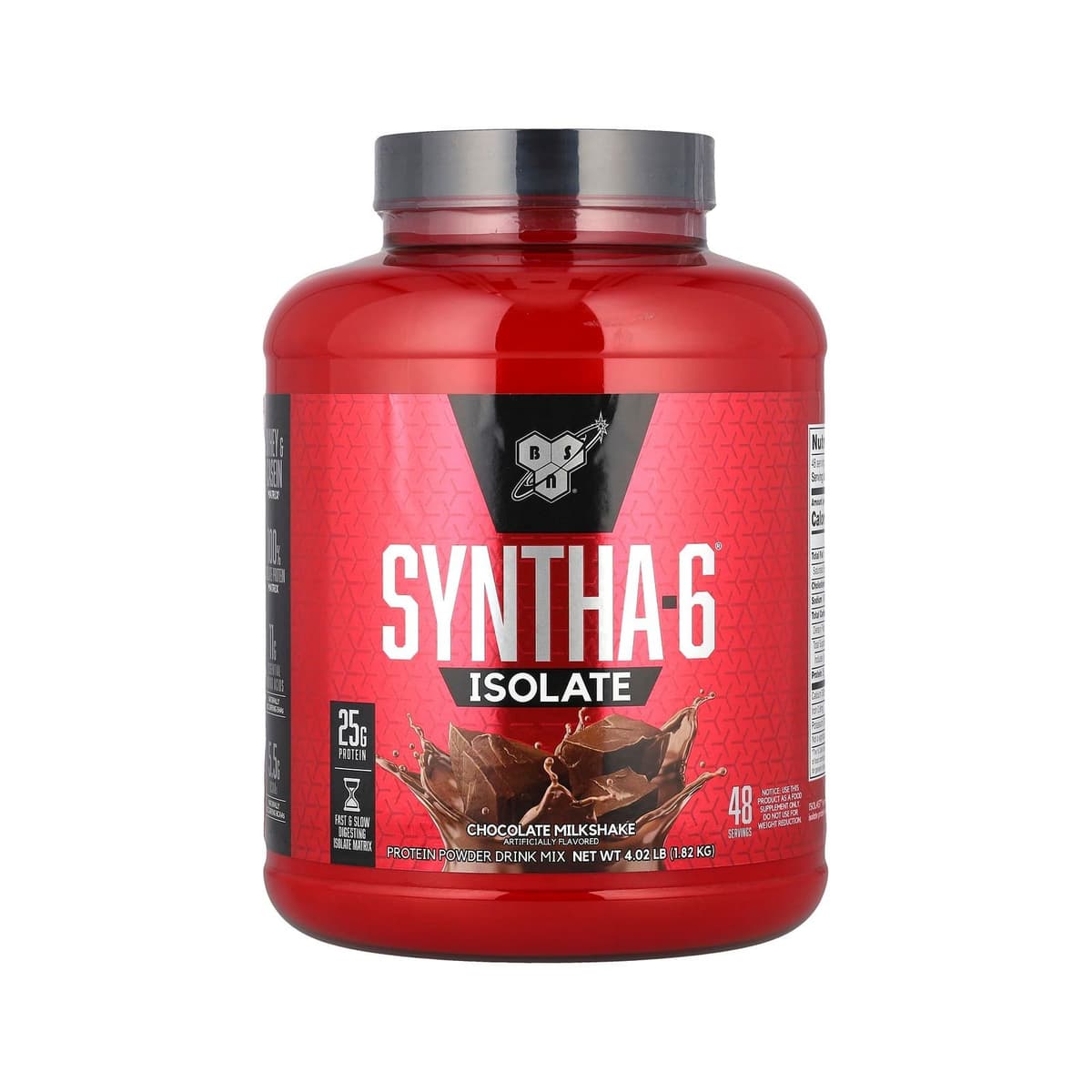 BSN Syntha-6 Isolate Protein Powder Drink Mix 4.02 lb (1.82 kg) - BSN 1820g whey protein